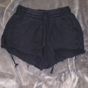 Black sweat shorts
